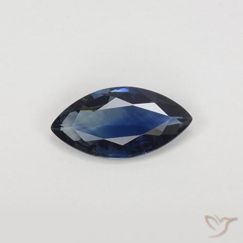 0.94 ct Loose Blue Sapphire, 9.5 x 4.9 mm Marquise Cut From Madagascar