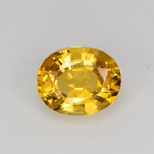 Loose 0.87 ct Oval Golden Sapphire Gemstone for Sale, 6.2 x 5 mm ...