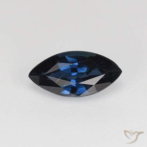 Темно-синий Сапфир Камень - 0.7ct Фасетная Маркиза (ID: 522877)