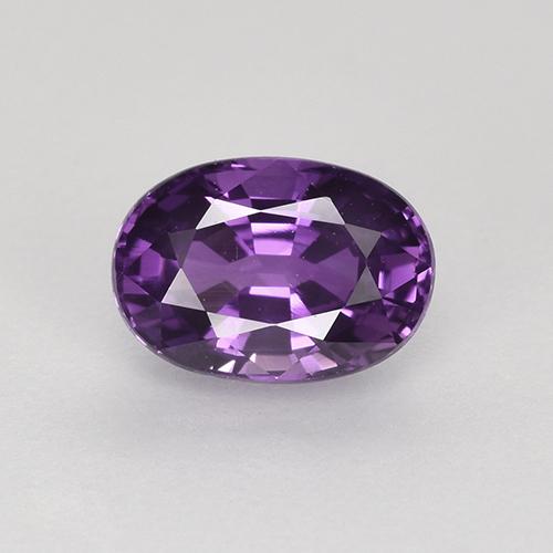 0.9 carat Oval 6.5x4.6 mm Violet Sapphire Gemstone