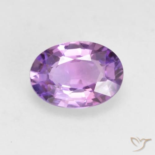 0.64ct Loose Purple Sapphire Gemstone | Oval Cut | 6.2 x 4.5 mm | GemSelect