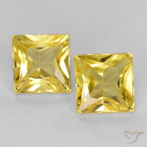 Yellow sapphire deals princess cut