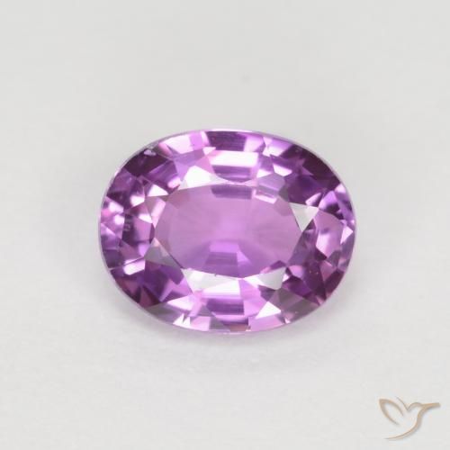 0.44ct Loose Purple Sapphire Gemstone | Oval Cut | 5 x 4 mm | GemSelect