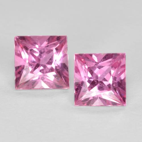 0.3ct (2 pcs) Intense Pink Sapphire Gems from Madagascar