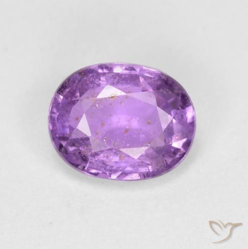 0.77ct Loose Violet Sapphire Gemstone | Oval Cut | 6.1 x 4.9 mm