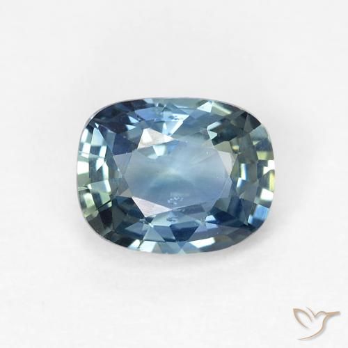 0.85 carat Teal Sapphire Gemstone | Cushion loose Sapphire from ...