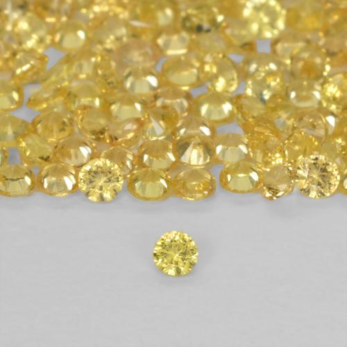 Yellow Sapphire 0.02 Carat Round from Tanzania Gemstone