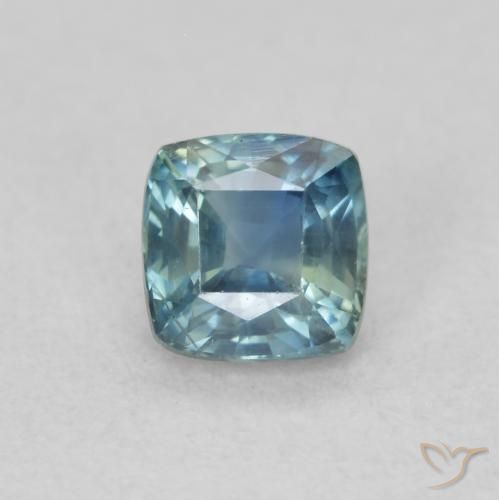 0.57 carat Teal Sapphire Gemstone for Sale | Cushion loose Sapphire ...