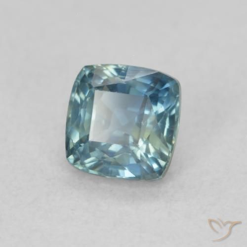 0.57 carat Teal Sapphire Gemstone for Sale | Cushion loose Sapphire ...