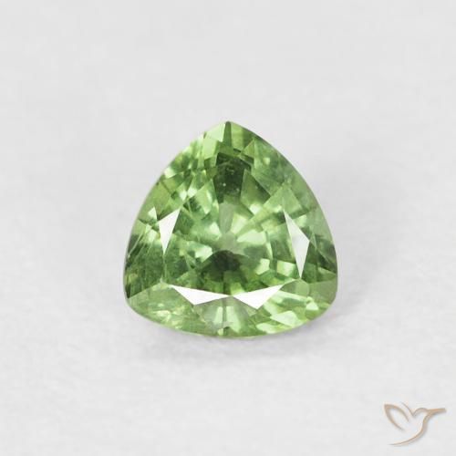 Trillion Cut Green Sapphire, outlet Tanzania