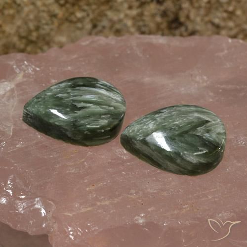 Very Smooth Quality!! Natural Very Rare Seraphinite Cabochon/Seraphinite Loose Stone Handmade Gemstone for Jewelry 157Cts 47x42x6MM #MU-3766 deals