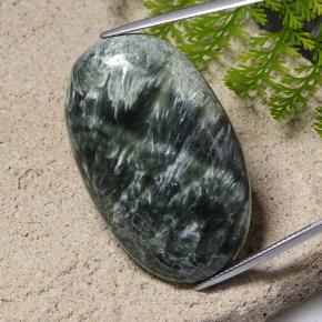 48.1ct Green Seraphinite Gem from Russia Natural and Untreated