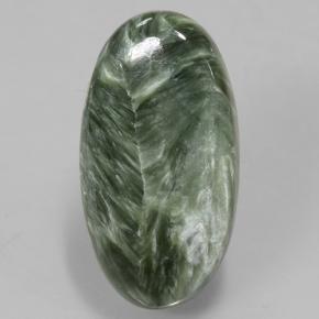 Green Seraphinite 8.8ct Oval from Russia Gemstone