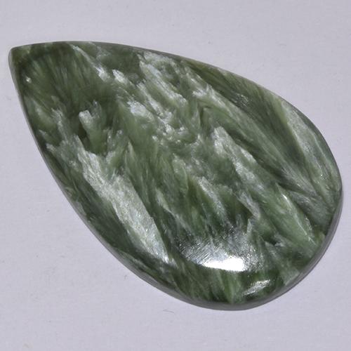 15.3 Carat Green Seraphinite Gem from Russia