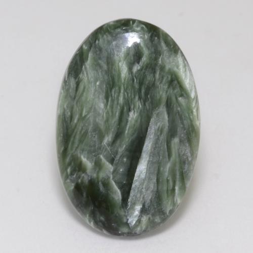 10.2ct Medium Green Seraphinite Gem from Russia