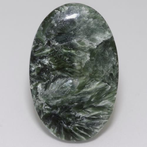 23.4 Carat Medium Green Seraphinite Gem from Russia