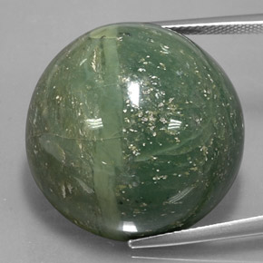 Green Serpentine 48.3ct Round from Afghanistan Gemstone