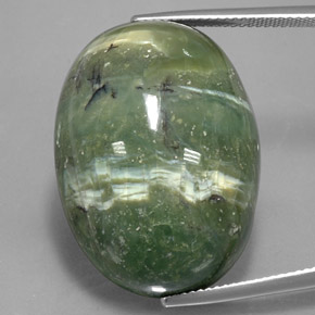 42.5 carat Oval 28x20.6 mm Green Serpentine Gemstone