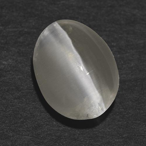 Gray Sillimanite Cat\'s Eye 1.4ct Oval from Madagascar Gemstone