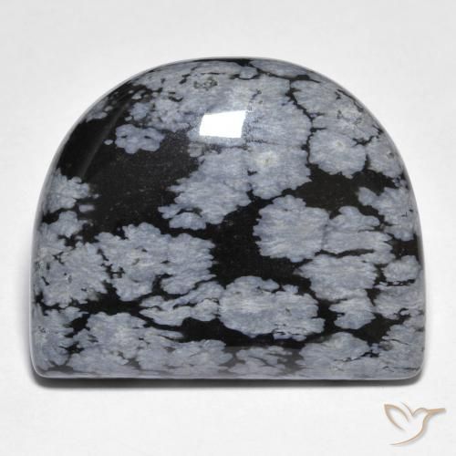 28 1 Carat Fancy 26 3x21 3 Mm Multicolor Snowflake Obsidian Gemstone