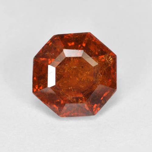 ファイアオレンジ スペサルティン ガーネット 宝石 - 2.1ct アッシャーカット (ID: 628140)