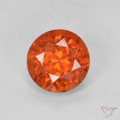 Red Orange newest Spessartite Garnet Precision Faceted Oval I1 Clarity Gem 4.73 carat