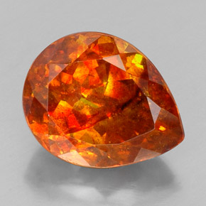 19.7 Carat Orange Sphalerite Gem from Mexico Natural and Untreated