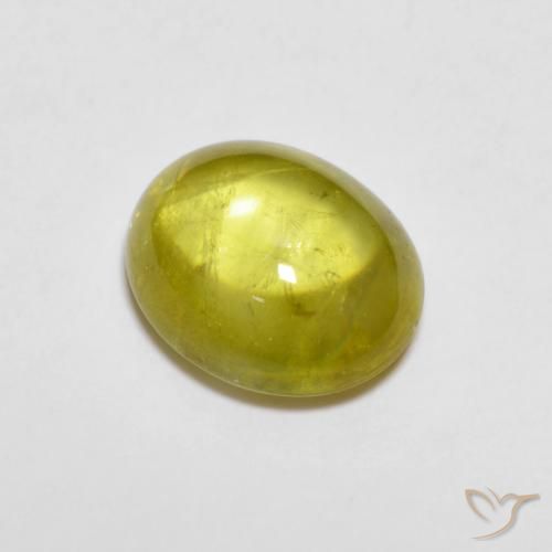 2.21ct Yellow Sphene Gemstone | Oval Cut | 8.5 x 7 mm | GemSelect