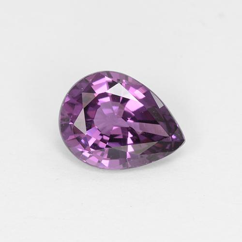 Violet Spinel 1ct Pear from Tanzania Natural and Untreated 