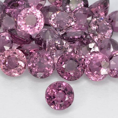 Púrpura oscuro Espinela Gema - 0.6ct Faceta Redonda (ID: 506090)
