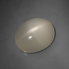 Amarillo claro Piedra de Luna Estrella Gema - 5.2ct Cabujón Óvalo (ID: 418379)
