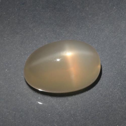 Arancione marroncino Pietra di luna stellata Gem - 5.7ct Ovale cabochon (ID: 418681)