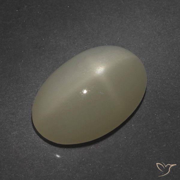 Light Coffee Brown 星光月长石 Gem - 7.7ct 椭圆形凸面型 (ID: 418843)