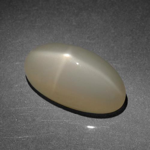 Light Warm Brown 星光月长石 Gem - 8.5ct 椭圆形凸面型 (ID: 419095)