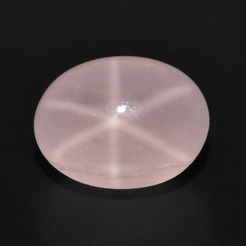 Light Coral Pink Quarzo rosa stellato Gem - 12.7ct Ovale cabochon (ID: 599311)