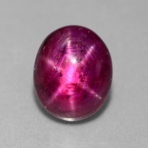 Purple Star Ruby 4.4ct Oval from Madagascar Gemstone