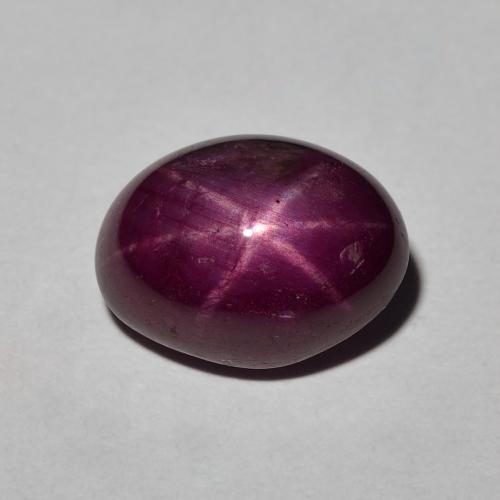 Loose 3.94 ct Oval Red Star Ruby Gemstone for Sale, 9.9 x 7.5 mm ...