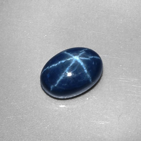 2.4 carat Oval 8.3x5.7 mm Blue Star Sapphire Gemstone