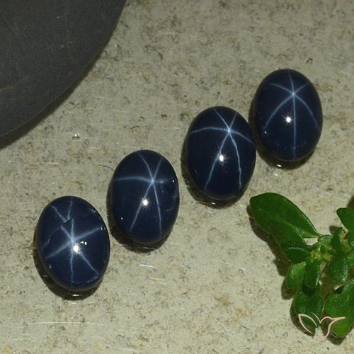 3.93 carat Blue Star Sapphire Gemstones for Sale | Oval loose Star ...