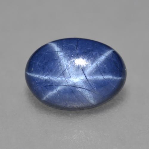 1.4 carat Oval 7.2x5.2 mm Blue Star Sapphire Gemstone