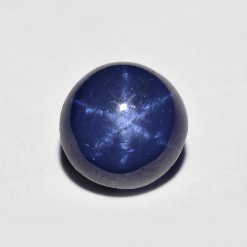 Navy Blue Zaffiro stellato Gem - 1.8ct Cabochon rotondo (ID: 615288)