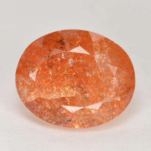 Orange Sunstone 5ct Oval from India Gemstone