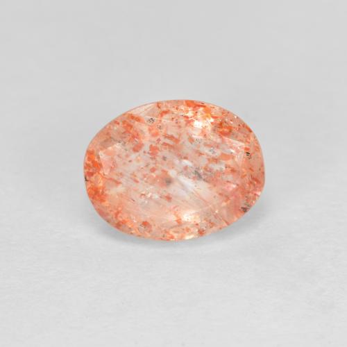 1.3 carat Oval 7.8x6 mm Orange Sunstone Gemstone