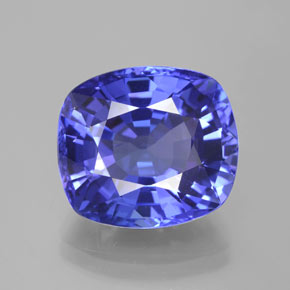 10.8 carat Cushion 14x12.6 mm Blue Tanzanite Gemstone