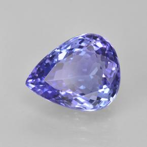 3.5 carat Pear 10.4x8.4 mm Blue Tanzanite Gemstone