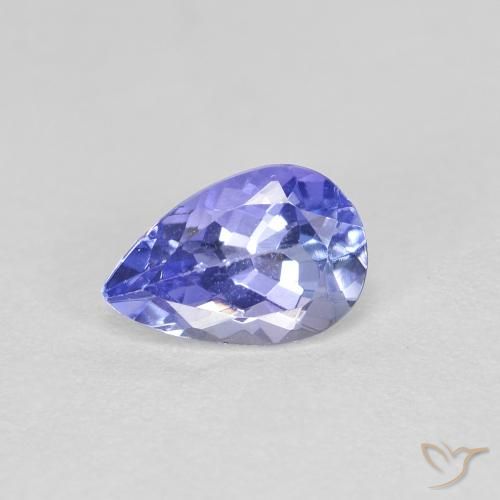 0.46 carat Blue Tanzanite Gemstone | Pear Shape loose Tanzanite from ...