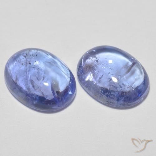 Paire Tanzanite Ovale 8 1 X 6 1mm Poids Total 3 04 Ct Moyenne 1 52 Ct Chaque Pierre Gemme Naturelle Couleur Bleu Bebe Avec Purete Transparent Durete Mohs 6 5 A 7 Convient