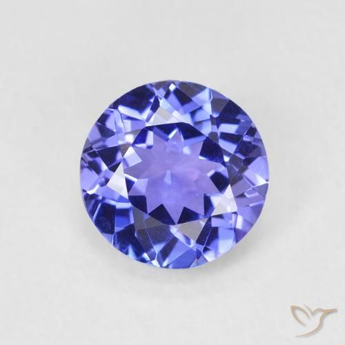 1.32 carat Blue Tanzanite Gemstone for Sale | Round loose Tanzanite ...