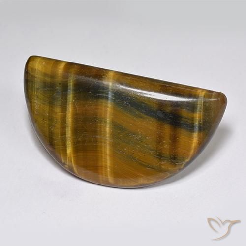 Medium-Light Brown Tiger's Eye Gem - 25.5ct Fancy Cabochon (ID: 517254)