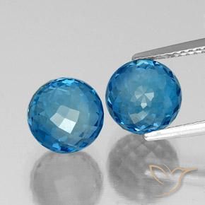 Bleu Topaze gemme - 4.8ct Sphérique (ID: 338475)